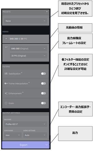 topaz video enhance ai使い方