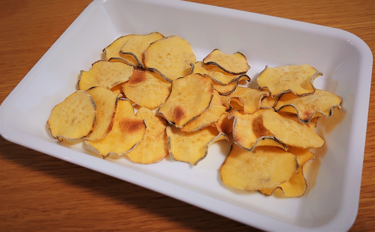 実験 どの焼き方が一番おいしい 油で揚げない手作り さつまいもチップス 柊ぱぱの一流パパへの道
