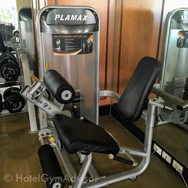 Leg extension/curl machine at Sherwood Residence