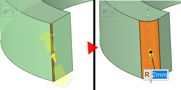 角丸を行った図