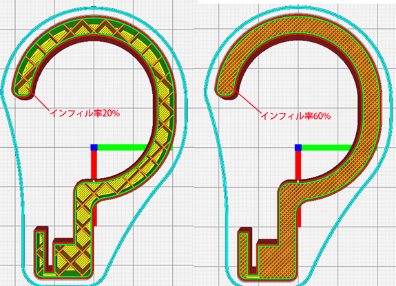 インフィル率比較図