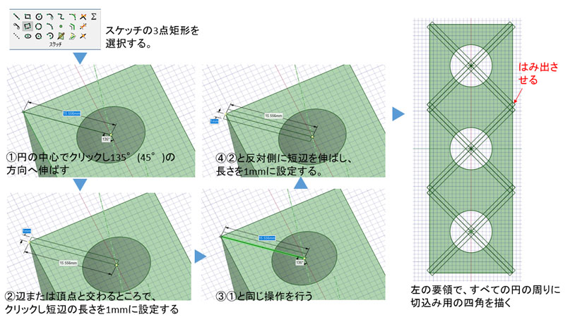 切込み用の線を引く