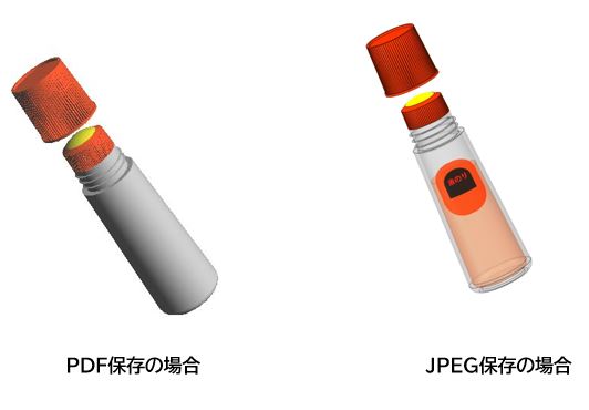 JPEG形式とPDF形式比較