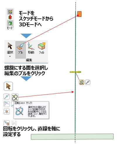 立体螺旋作画手順