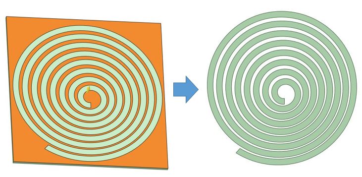 プルで不要な部分を消す