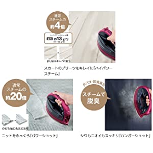 多彩なスチーム・スプレー機能
