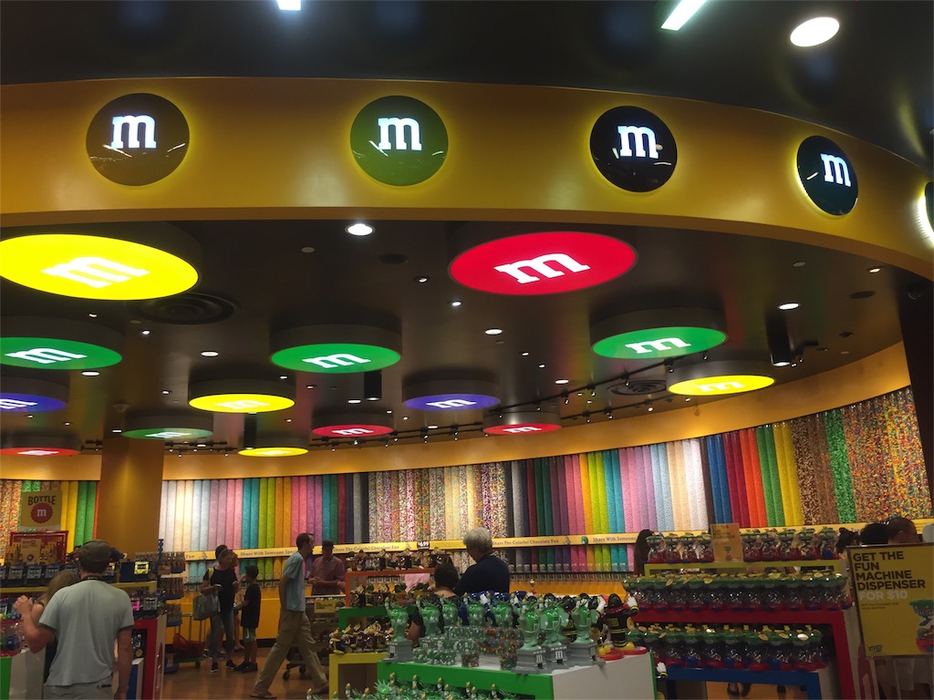 f:id:IMURUTA:20170823232742j:image ラスベガスのM&M's World