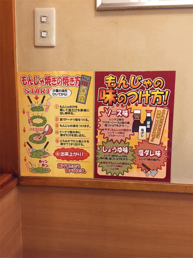 f:id:IMURUTA:20180817191343j:image 浅草のもんじゃ焼きの店、六文銭