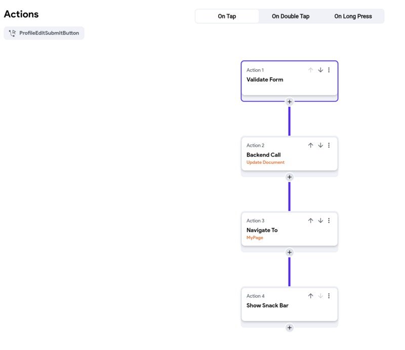 profile edit actions