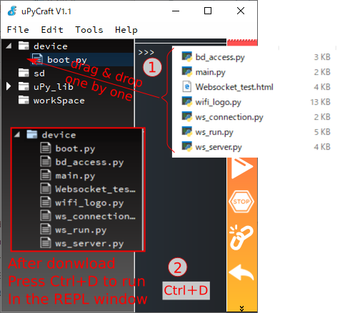ESP8266::MicroPython Websocket test - 趣味のマイコンいじり