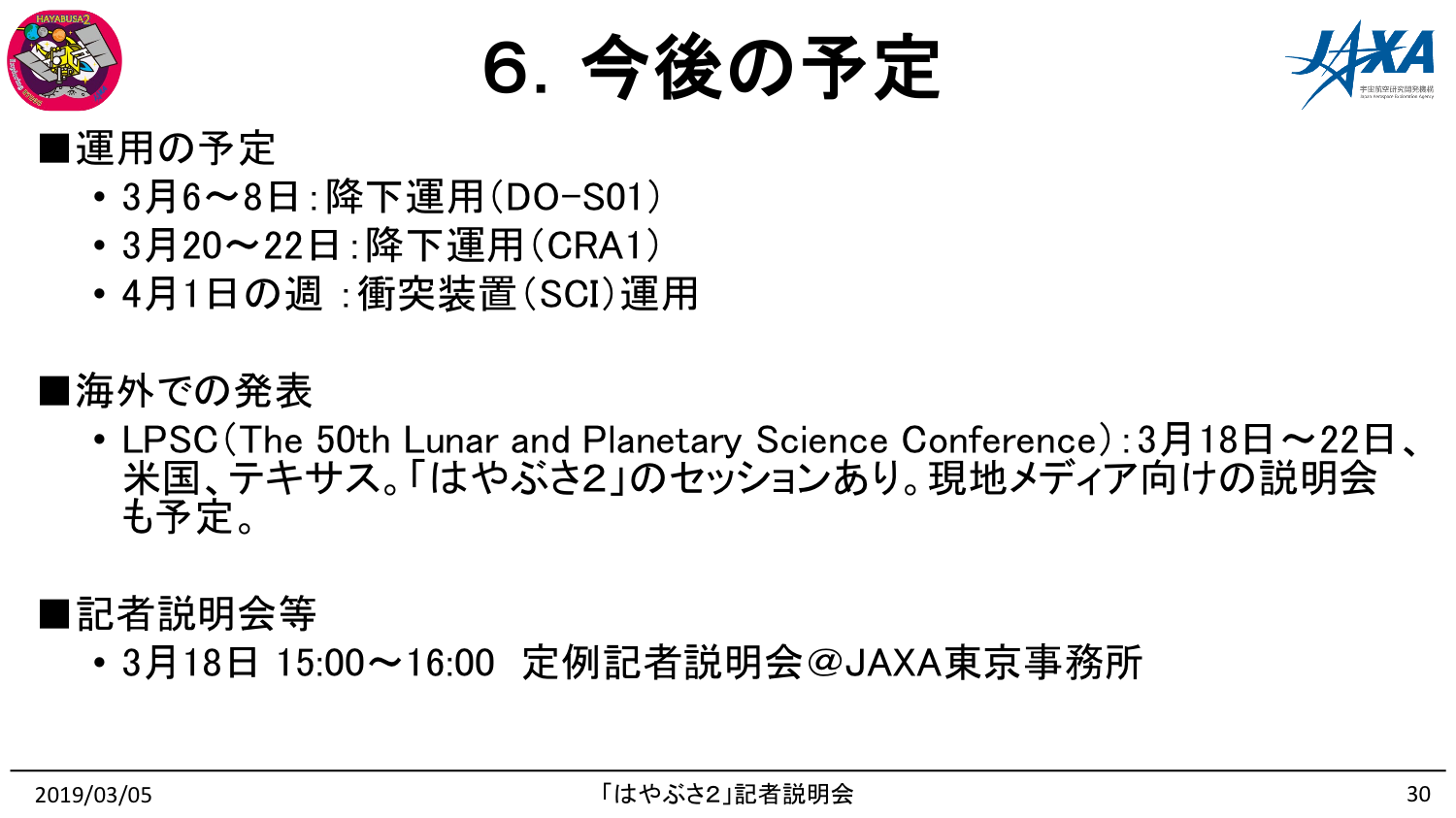 190305はやぶさ2