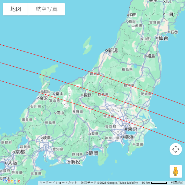 今日からちょうど10年後に皆既日食 - ただいま村