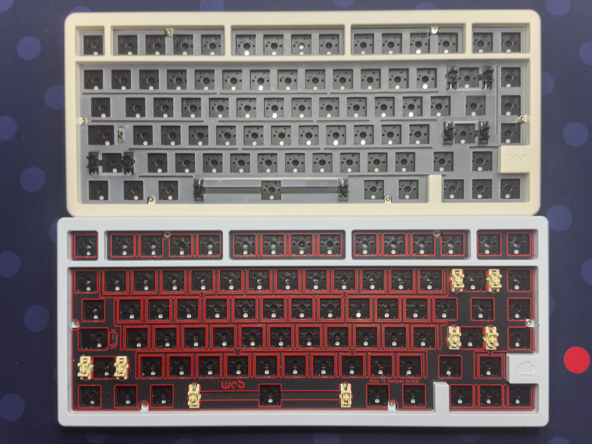 RAINY75のプレート交換 - 着せ替えキーボード