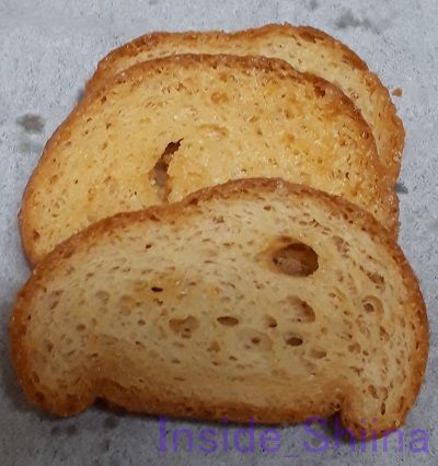 北海道産チーズを使ったこんがりラスク見た目