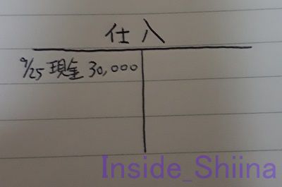 日商簿記3級Tフォーム仕入仕訳