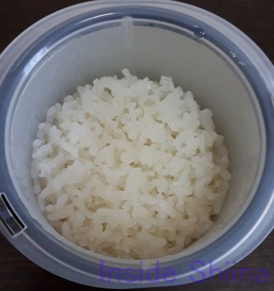 サーモスごはんが炊ける弁当箱炊きあがり1