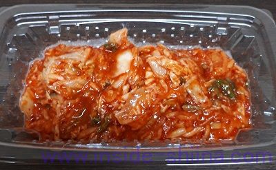 ご飯がススム辛口キムチ見た目