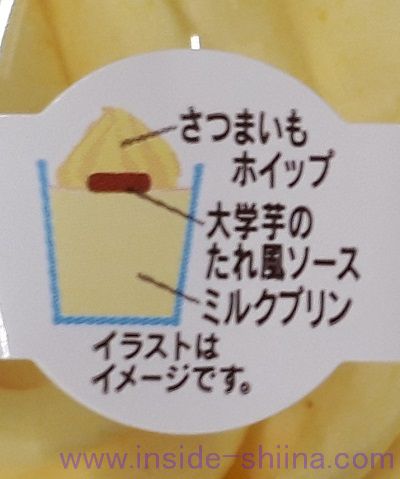 おさつホイップのミルクプリン構成