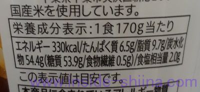 セブン 炒め油香るチャーハン栄養成分表示