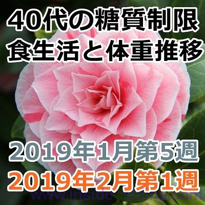 40代の糖質制限2019年1月第5週