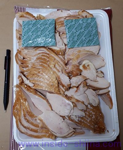 業務スーパー スモークチキンスライス見た目