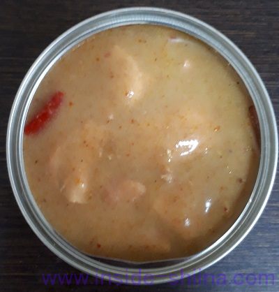 いなば チキンとタイカレーイエロー見た目