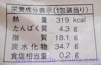 バウムクーヘン（ファミマ）栄養成分表示