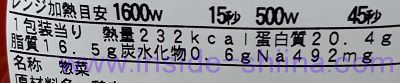 鶏の黒煎り七味焼き(ファミマ)栄養成分表示
