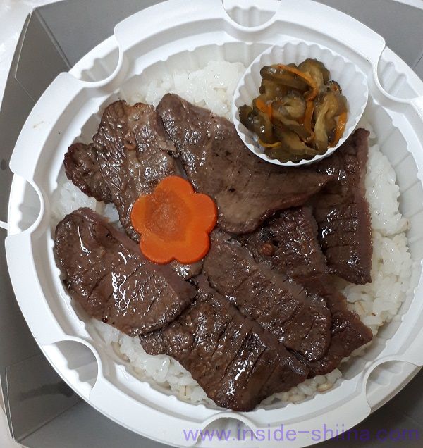 こばやし 極撰炭火焼き牛たん弁当 見た目