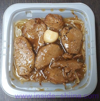 ニンニクが決め手!豚ヒレステーキ(セブン)見た目