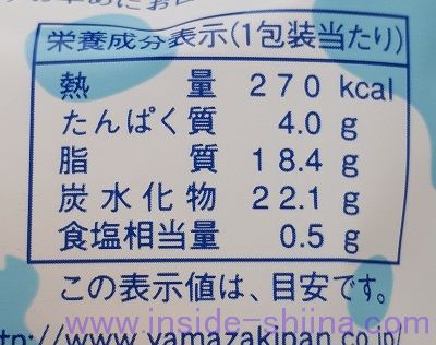 こいくち栄養成分表示