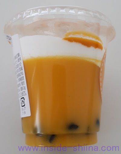 タピオカマンゴープリン横から見た目