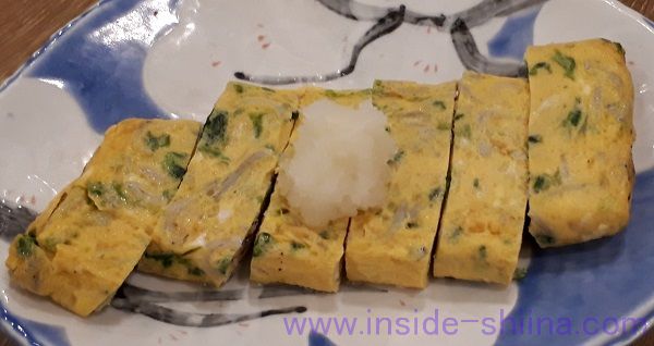 磯丸水産、しらすと海苔の玉子焼き（税込647円）