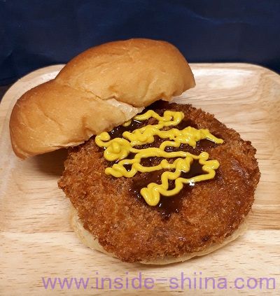 大麦ぱんバター入りマーガリンサンド2個入メンチカツ１