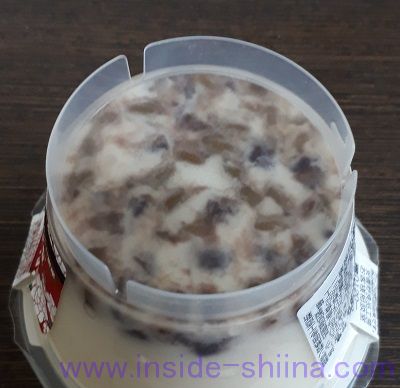 豆花底の小豆