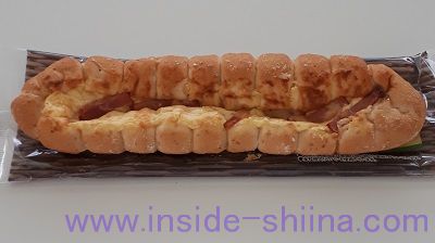 ちぎれるベーコンチーズマヨスティック（ファミマ）見た目