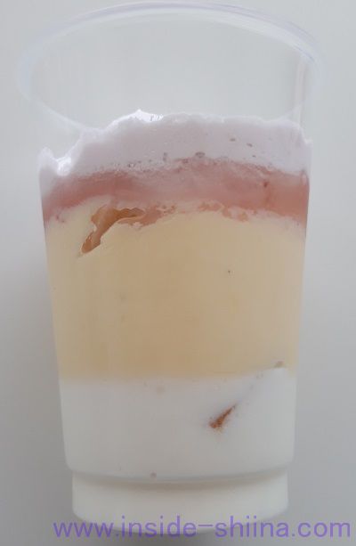 絹ごしプリンパフェ～桃～横から