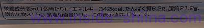 コク豊かな北海道クリームチーズのデニッシュ（ファミマ）栄養成分表示