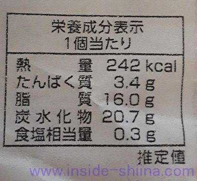 岡山 生クリームぱん(清水屋) カロリー 糖質