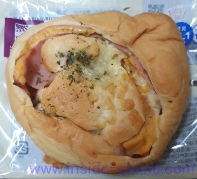 ブランのハムチーズパン 見た目