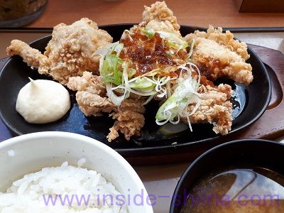 やみつき油淋鶏定食（やよい軒）