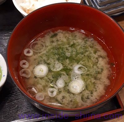 磯丸水産 海苔のみそ汁