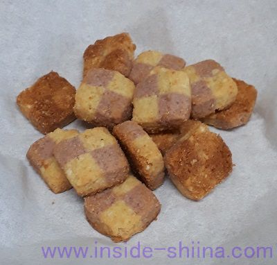 無印の糖質オフ 糖質10g以下のお菓子 紫さつまいもサブレ（Purple Sweet Potato Sable）税込250円 見た目