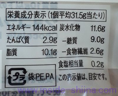 無印の糖質オフ 糖質10g以下のお菓子 ショコラパウンドケーキ（Chocolate Pound Cake）カロリー 糖質