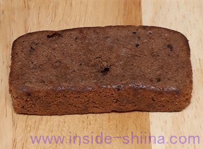 無印の糖質オフ 糖質10g以下のお菓子 ショコラパウンドケーキ（Chocolate Pound Cake）見た目