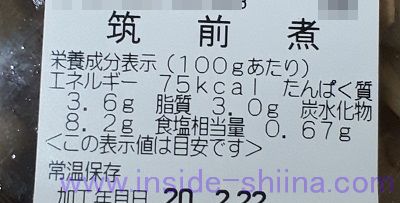 筑前煮 カロリー 糖質