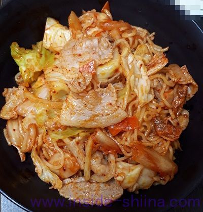 マルちゃん焼きそば 塩 キムチ