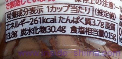 サンデーカップ（森永） カロリー 糖質