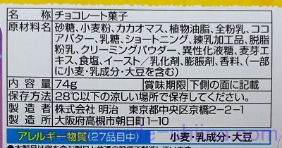 きのこの山、原材料と内容量は！