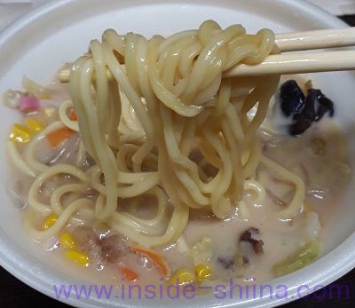 ちゃんぽん（ミニストップ） 麺